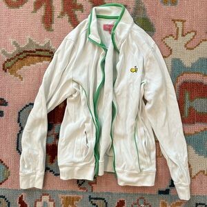Masters white and green zip up jacket size S